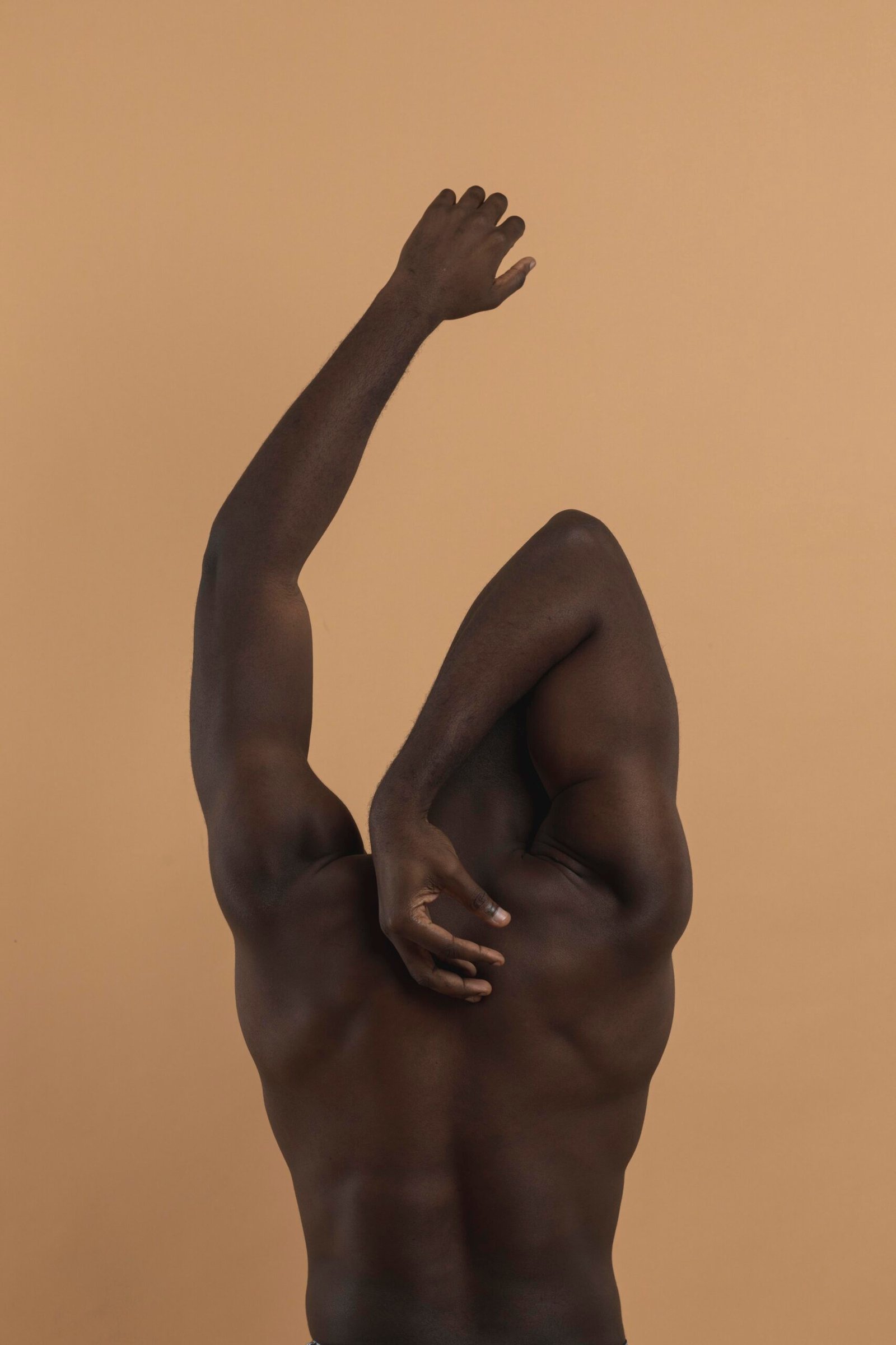 artistic man from shot